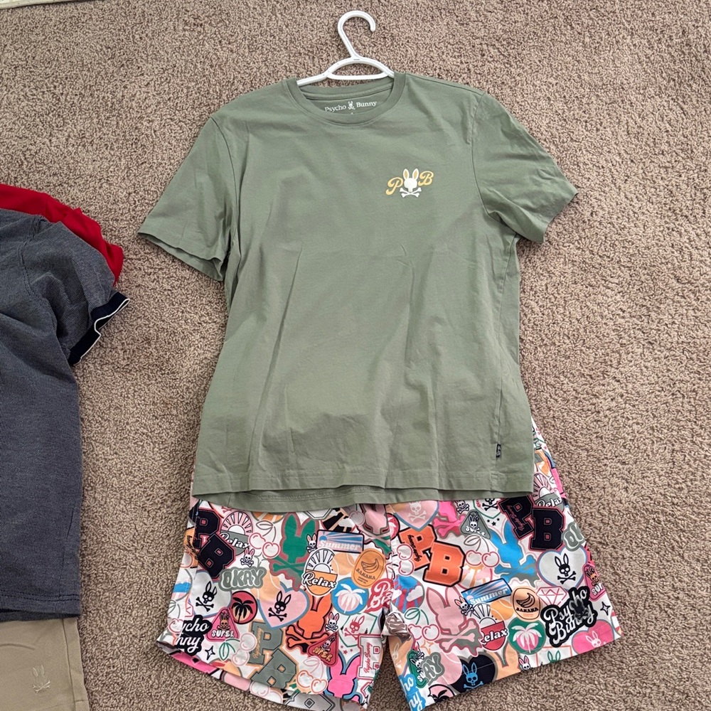Psycho Bunny Multicolor Patterned Shorts